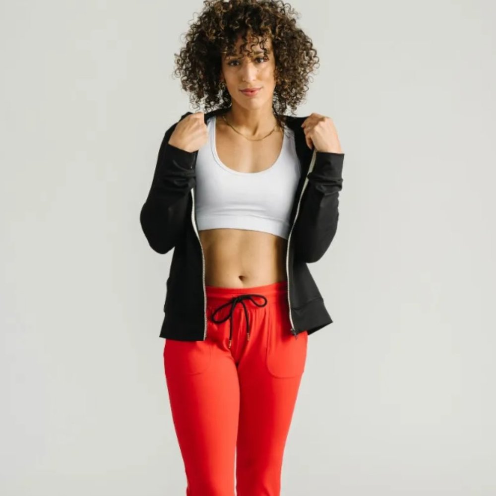 Black Downtime Zip Jacket RC